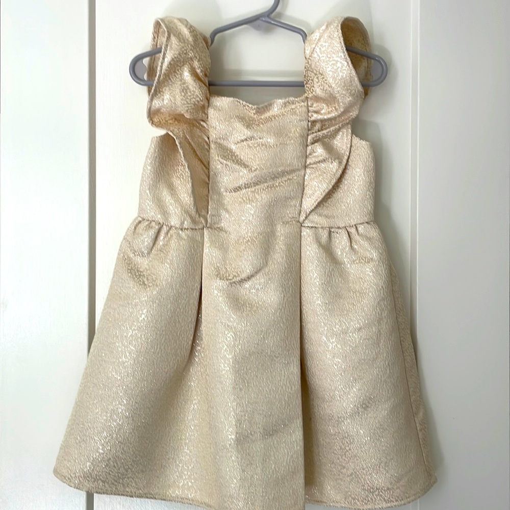 NWT Janie and Jack gold dress